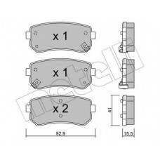 Колодки гальмівні (задні) Hyundai Accent/i30 05-12/Kia Cee'd/Rio/Sportage 04-