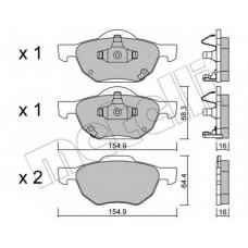 Колодки гальмівні (передні) Honda Accord VII 03-08