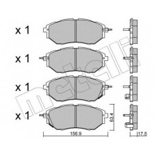 Колодки гальмівні (передні) Subaru Forester 08-/Legacy IV/V 03-14/Outback 03-