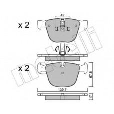 Колодки гальмівні (задні) BMW 5 (F07)/7 (F01-F04) 08-15 N54/N55/N57/N63/N74