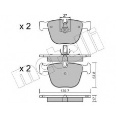Колодки гальмівні (задні) BMW X5 (E70/F15)/X6 (E71/F16) 06-