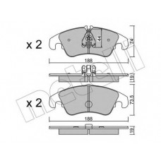 Колодки гальмівні (передні) Audi A4/A5 07-