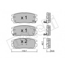 Колодки гальмівні (задні) Opel Antara A/Chevrolet Captiva 06-