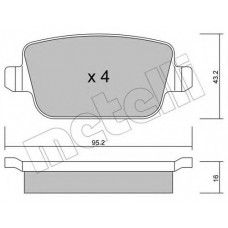 Колодки гальмівні (задні) Ford Focus/Galaxy/Mondeo/S-Max/Kuga 05-15