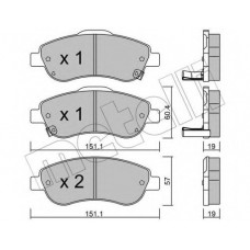 Колодки гальмівні (передні) Honda CR-V III/IV 06-