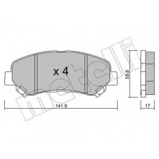 Колодки гальмівні (передні) Nissan Rogue/Qashqai/X-Trail/Teana 07-13/Juke 10-