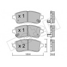 Колодки гальмівні (передні) Ford Fiesta VI 08-/Mazda 2 07-15/Subaru Justy 07-