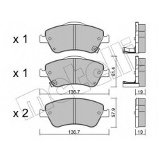 Колодки гальмівні (передні) Toyota Auris 06-12 / Corolla 06-14