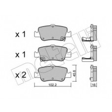 Колодки гальмівні (задні) Toyota Auris 06-18/Corolla 06-19