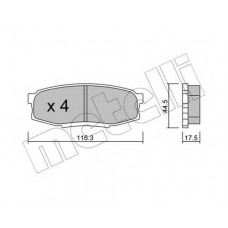 Колодки гальмівні (задні) Toyota Land Cruiser Prado 09-/200/Sequoia/Tundra/Lexus LX 07-