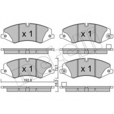 Колодки гальмівні (передні) Land Rover Discovery IV/V 09-/Range Rover III/IV/Sport I/II 06-