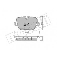 Колодки гальмівні (задні) Land Rover Range Rover III/Sport I/II 09-