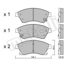 Колодки гальмівні (передні) Nissan Rogue 10-13/Chevrolet Aveo 11-/Cruze/Opel Astra J 09-