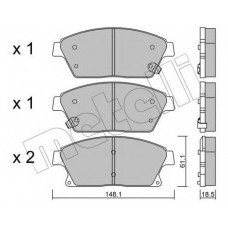 Колодки гальмівні (передні) Nissan Rogue 10-13/Chevrolet Cruze/Opel Astra 09-/Zafira C/Mokka 11-