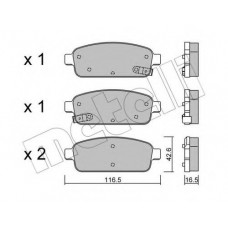 Колодки гальмівні (задні) Nissan Rogue 10-13/Opel Zafira/Mokka/Astra 11-