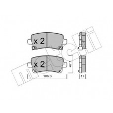 Колодки гальмівні (задні) Opel Insignia 08-17/Chevrolet Malibu/Bentley Flying Spur 12-/Saab 9-5 10-