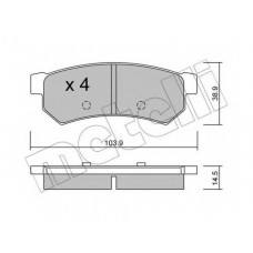 Колодки гальмівні (задні) Chevrolet Lacetti 05-/Nubira 05-11