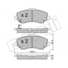 Колодки гальмівні (передні) Chrysler Grand Voyager/Dodge Caravan/Journey/Jeep Cherokee/Compass 07-