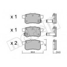 Колодки гальмівні (задні) Honda Accord VIII/IX 08-