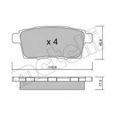 Колодки гальмівні (задні) Mazda CX-7 06-14/CX-9 07-