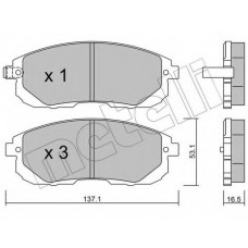Колодки гальмівні (передні) Renault Latitude/Nissan Juke/Cube 09-/Tiida 07-12/Suzuki SX4 06-