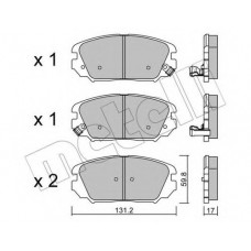 Колодки гальмівні (передні) Hyundai Tucson 04-/Sonata 05-10/Grandeur 05-/Kia Opirus 06-