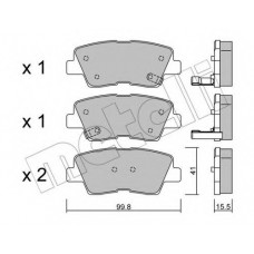Колодки гальмівні (задні) Hyundai Tucson 04-/Elantra/Sonata 05-15/i40/Grandeur/Kia Optima/Soul 10-