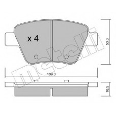 Колодки гальмівні (задні) Audi A3/Skoda Octavia 03-13/SuperB/VW Caddy/Golf 07-15/Touran 03-15