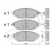 Колодки гальмівні (передні) Chevrolet Spark 1.0-1.2 i 10-