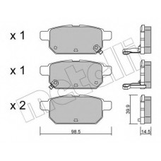 Колодки гальмівні (задні) Suzuki Vitara III 15-/SX4 S-cross 13-/Swift IV 10-/Baleno 16-