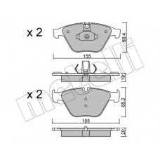 Колодки гальмівні (передні) BMW 5 (F10/F11/F18) 09-17/7 (F01/F02/F03/F04) 08-12