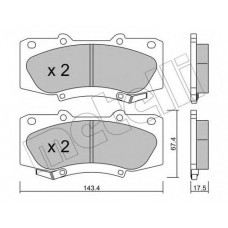 Колодки гальмівні (передні) Toyota Hilux 2.5-4.0 d-4d 04-