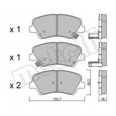 Колодки гальмівні (передні) Hyundai Accent IV 10-/ i20 14-/Solaris 17-/Kia Rio III 11-