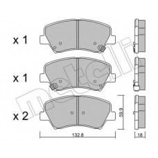 Колодки гальмівні (передні) Hyundai Elantra/ i30/Veloster 11-/Kia Cee'd/Cerato 12-/Soul 09-