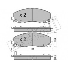 Колодки гальмівні (передні) Jeep Wrangler 2.0/2.2 17-