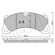 Колодки гальмівні (передні) Porsche Cayenne 10-