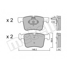 Колодки гальмівні (передні) BMW 1 (F20-21)/2 (F22/F87/F45-46)/3 (F30-31/F34/F80)/4 (F32/F36)/X3 11-