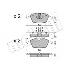 Колодки гальмівні (задні) BMW 1 (F20-21)/2 (F22-23/F27/F45)/3 (F30-31/F34/F80)/4 (F32-33/F36) 11-