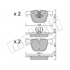 Колодки гальмівні (задні) BMW 3 (F30/F31/F34/F80)/4 (F32/F36/F82) 11-