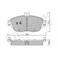 Колодки гальмівні (передні) MB A-class (W176)/B-class (W242/W246)/GLA-class (X156) 11-/Infiniti 15-