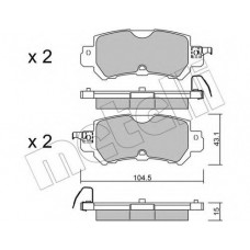 Колодки гальмівні (задні) Mazda CX-3 15-/CX-5 11-17