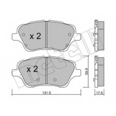 Колодки гальмівні (передні) Ford Transit Courier/Tourneo Courier 14-/Fiesta VI 08-/B-Max 12-