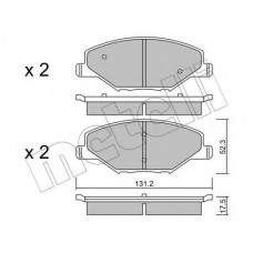 Колодки гальмівні (передні) Skoda Fabia II/III 07-/VW Polo 10-