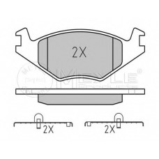 Колодки гальмівні (передні) VW Golf/Jetta 83-91 (137.9x15.3x49)