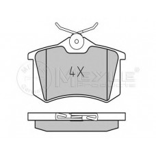 Колодки гальмівні (задні) VW Golf/Passat 83-02/ Peugeot 405 87-96 (87.1x52.8x15.1)