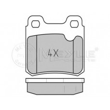 Колодки гальмівні (задні) Opel Astra F/Kadet E/Vectra A 1.8-2.0 86-98