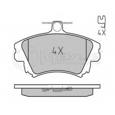 Колодки гальмівні (передні) Mitsubishi Carisma 95-06/Colt 04-13/Volvo V40/S40 95-06