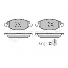 Колодки гальмівні (передні) Peugeot 206 98-/Peugeot 206+ 09-13/Peugeot 306 93-01