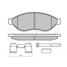 Колодки гальмівні (передні) Citroen Jumper/Fiat Ducato/Peugeot Boxer 06- (Brembo)/(з датчиком)