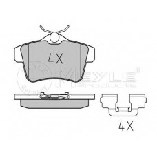 Колодки гальмівні (задні) Citroen C4 09-/DS4/DS5 11-15/Peugeot 308/508/3008/5008 09-18